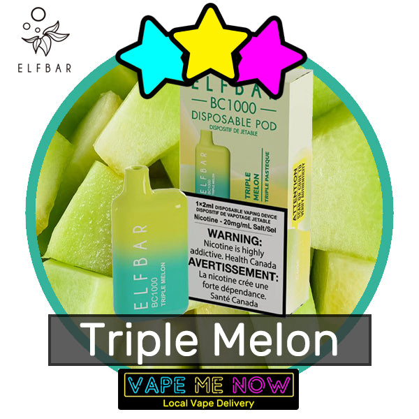 Elf Bar Triple Melon 30 Minute Vancouver Vape Delivery Vape