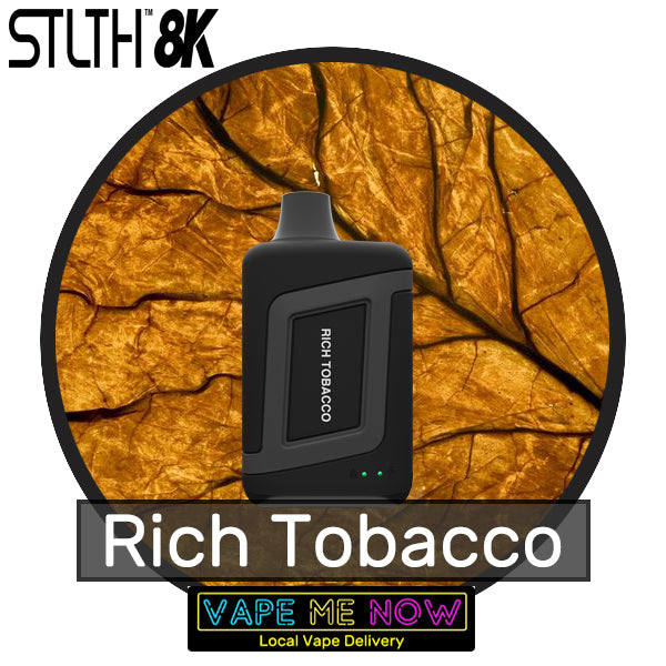 STLTH 8K Disposable Rich Tobacco flavor