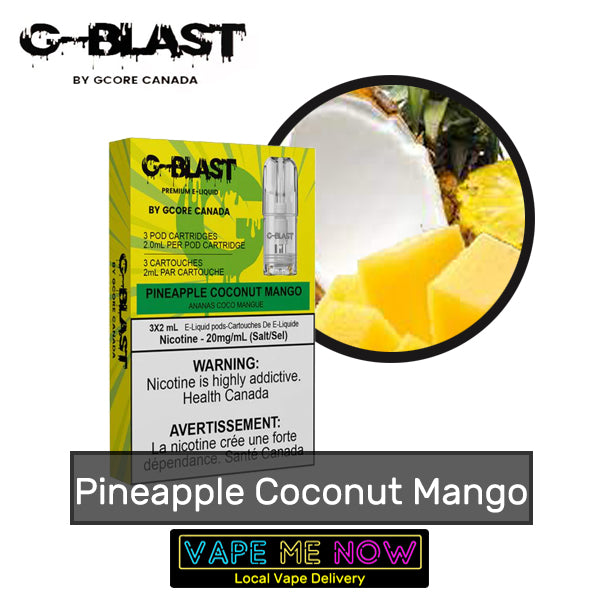 STLTH G-Blast Pods Pineapple Coconut Mango flavor