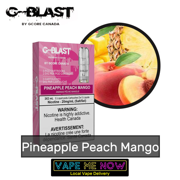 STLTH G-Blast Pods Pineapple Peach Mango flavor