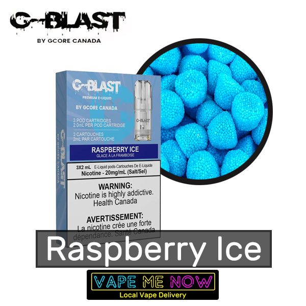 STLTH G-Blast Pods Raspberry Ice flavor