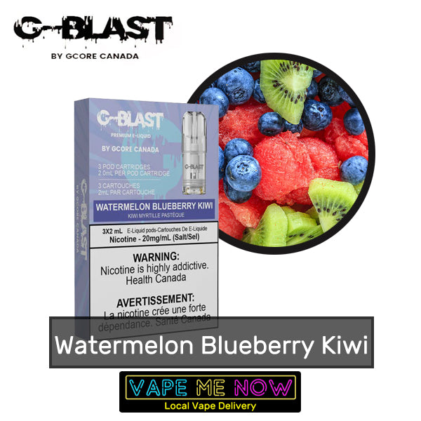 STLTH G-Blast Pods Watermelon Blueberry Kiwi flavor
