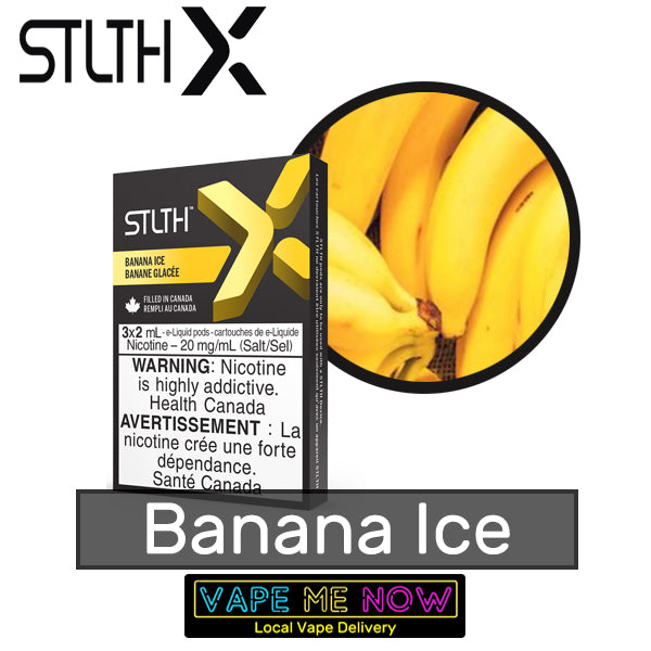 STLTH X Pods Banana Ice flavor