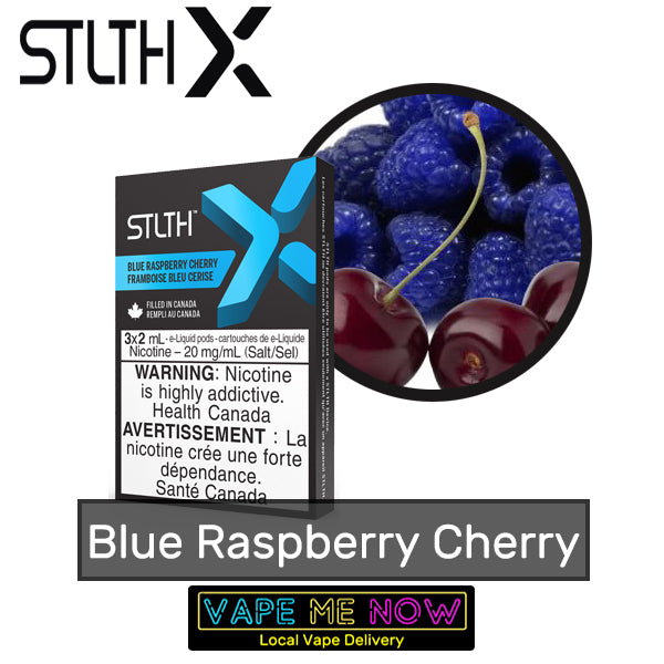 STLTH X Pods Blue Raspberry Cherry flavor