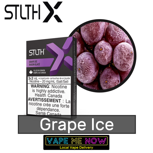 STLTH X Pods Grape Ice flavor
