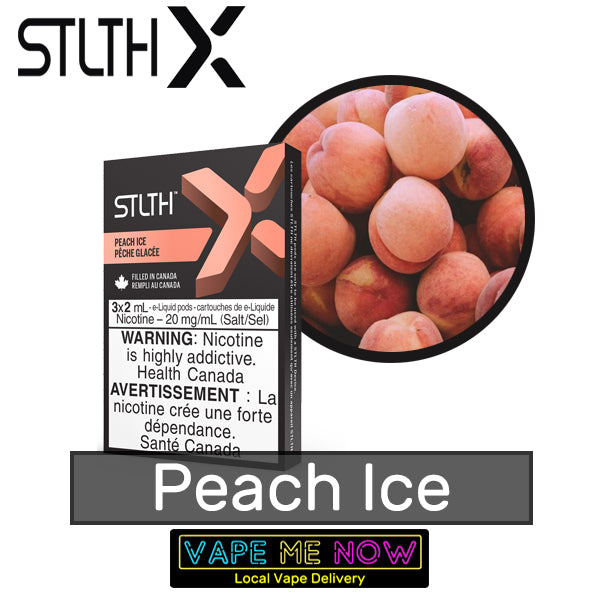 STLTH X Pods Peach Ice flavor