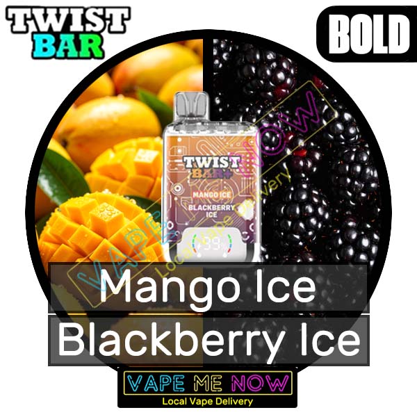 Twist Bar + - Mango Ice | Blackberry Ice