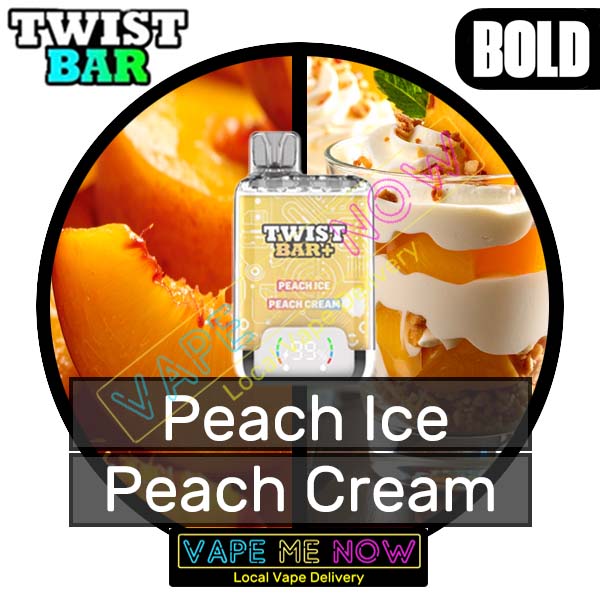 Twist Bar + - Peach Ice | Peach Cream