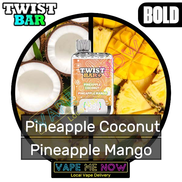 Twist Bar + - Pineapple Coconut | Pineapple Mango