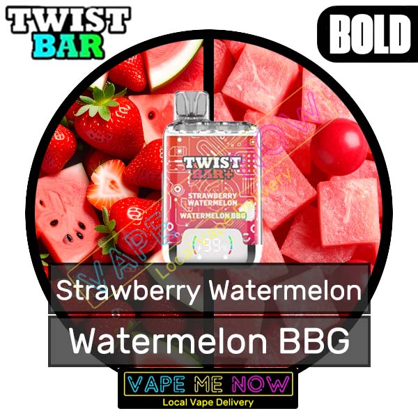 Twist Bar + - Strawberry Watermelon | Watermelon BBG