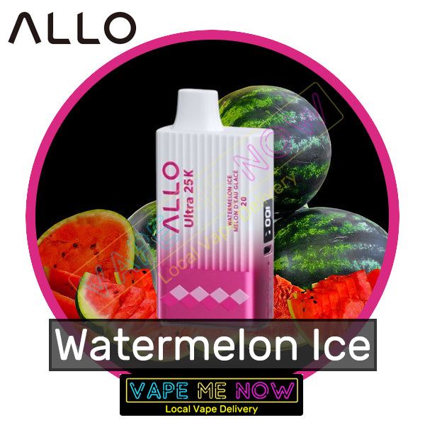 Allo 25K - Watermelon Ice | 30 Minute Vancouver Vape Delivery  Vape Me Now
