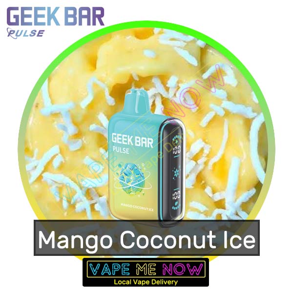 Geek Bar Pulse - Mango Coconut Ice | 30 Minute Vancouver Vape Delivery Vape Me Now Geek Bar Pulse - Mango Coconut Ice | 30 Minute Vancouver Vape Delivery Vape Me Now