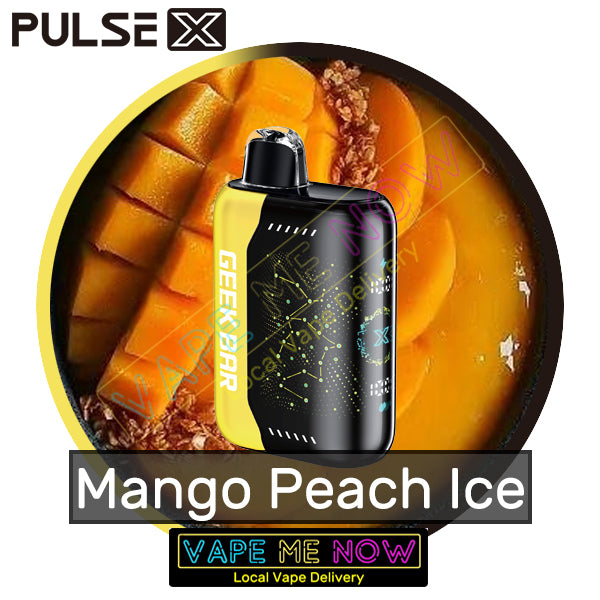 Geek Bar Pulse X - Mango Peach Ice | 30 Minute Vancouver Vape Delivery Vape Me Now Geek Bar Pulse X - Mango Peach Ice | 30 Minute Vancouver Vape Delivery Vape Me Now