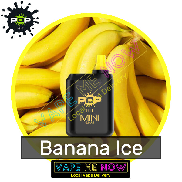 Pop Hit Mini - Banana Ice | 30 Minute Vancouver Vape Delivery Vape Me Now Pop Hit Mini - Banana Ice | 30 Minute Vancouver Vape Delivery Vape Me Now