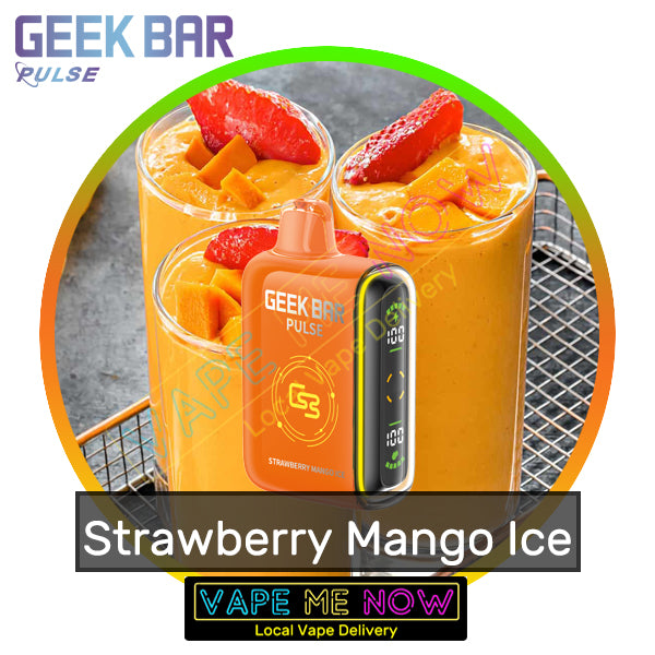 Strawberry Mango Vape Geek Bar Geek Bar Pulse - Strawberry Mango Ice Strawberry Mango Vape Geek Bar Geek Bar Pulse - Strawberry Mango Ice