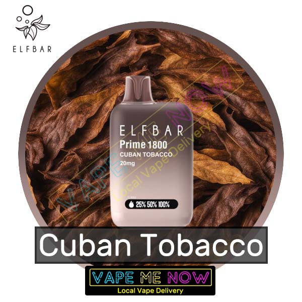 Elf Bar Prime 1800 - Cuban Tobacco