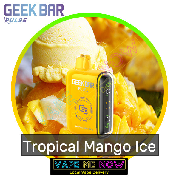 Geek Bar Pulse - Tropical Mango Ice | 30 Minute Vancouver Vape Delivery Vape Me Now Geek Bar Pulse - Tropical Mango Ice | 30 Minute Vancouver Vape Delivery Vape Me Now