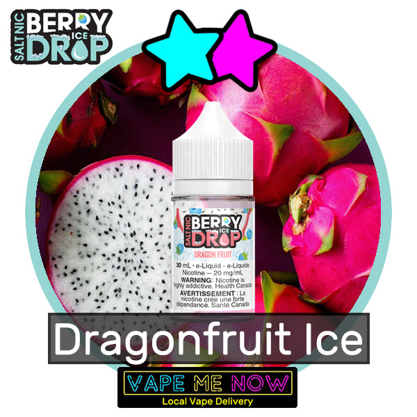 Berry Drop Ice Salt Dragonfruit flavor bottle of juice