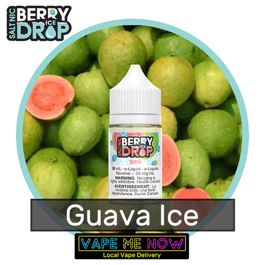 Berry Drop Ice Salt Guava flavor bottle of juice