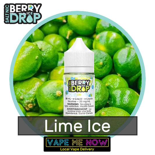 Berry Drop Ice Salt Lime flavor bottle of juice