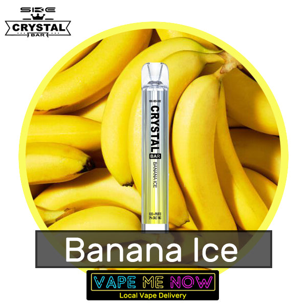 Crystal Bar Disposable Banana Ice flavor 