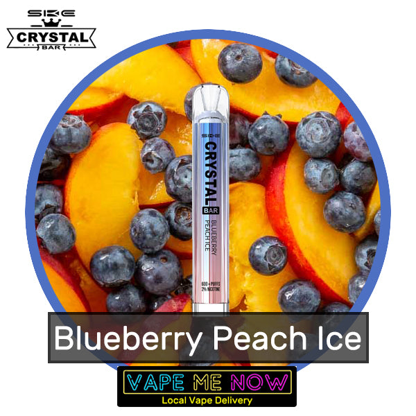 Crystal Bar Disposable Blueberry Peach Ice flavor 