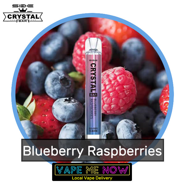 Crystal Bar Disposable Blueberry Raspberries flavor 