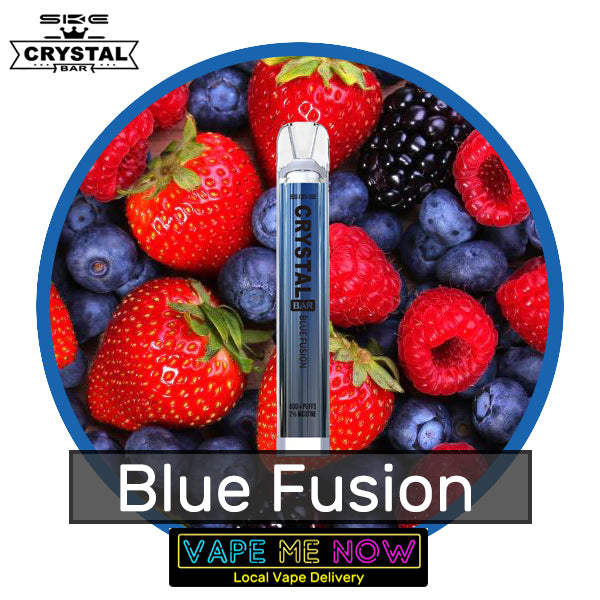 Crystal Bar Disposable Blue Fusion flavor 