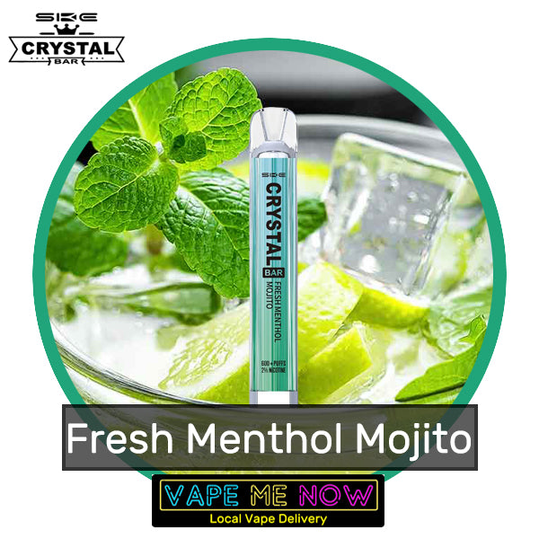 Crystal Bar Disposable Fresh Menthol Mojito flavor 