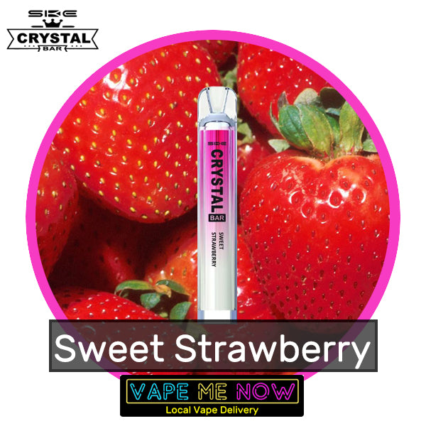 Crystal Bar Disposable Sweet Strawberry flavor 