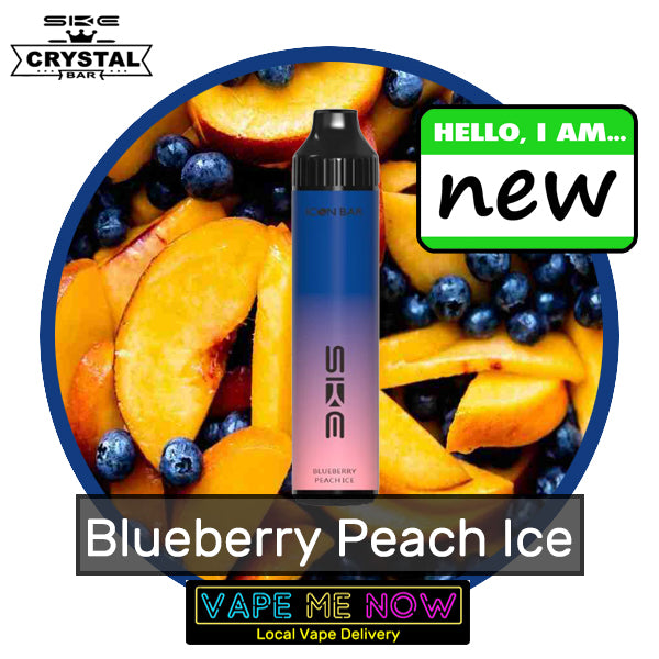 Crystal Icon Bar Disposable Blueberry Peach Ice flavor 