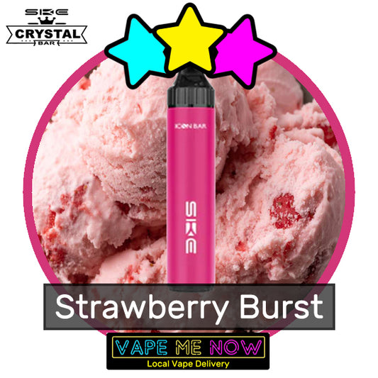 Crystal Icon Bar Disposable Strawberry Burst flavor 