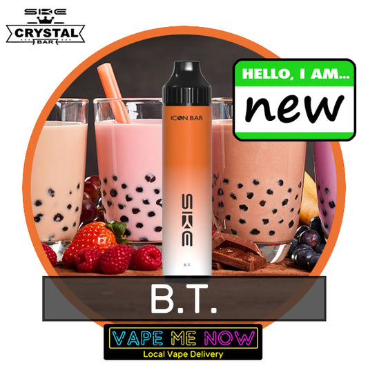 Crystal Icon Bar Disposable Bubble Tea flavor 