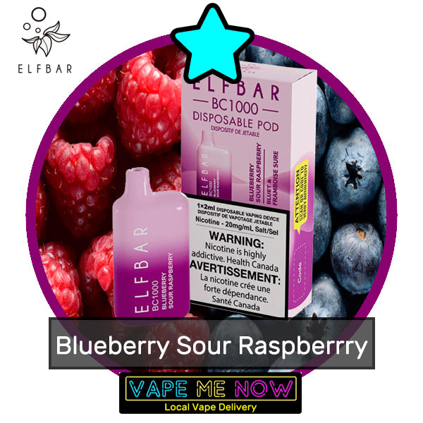 Elf Bar Disposable Blueberry Sour Raspberry flavor 