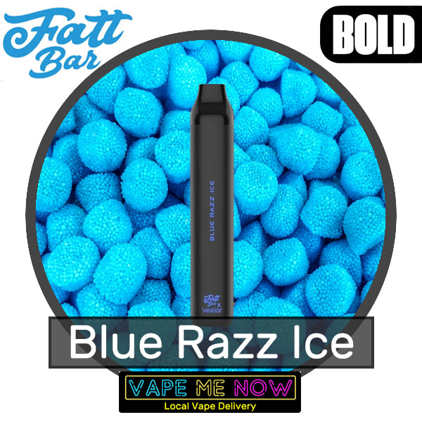 Fatt Bar Disposable Blue Razz Ice flavor 