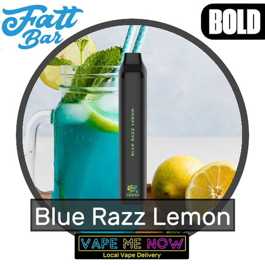 Fatt Bar Disposable Blue Razz Lemon flavor 