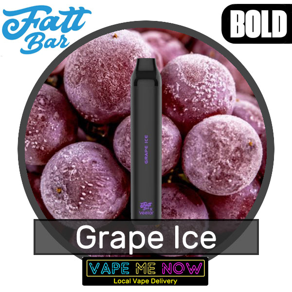 Fatt Bar Disposable Grape Ice flavor 