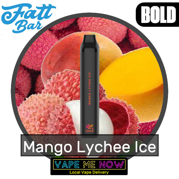 Fatt Bar Disposable Mango Lychee Ice flavor 