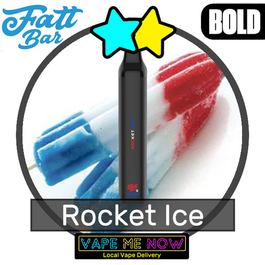 Fatt Bar Disposable Rocket Ice flavor 