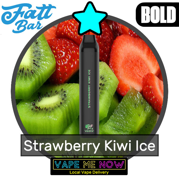 Fatt Bar Disposable Strawberry Kiwi Ice flavor 