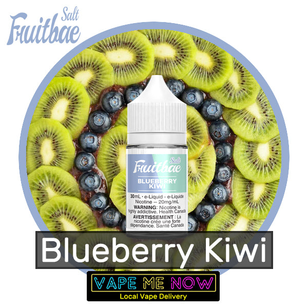 Fruitbae Salt Blueberry Kiwi flavor bottle of juice