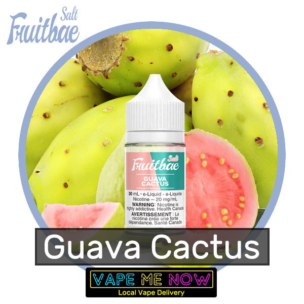 Fruitbae Salt Guava Cactus flavor bottle of juice