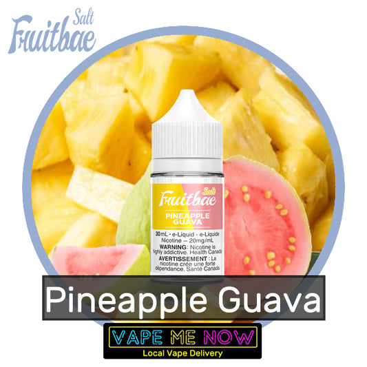 Fruitbae Salt Pineapple Guava flavor bottle of juice