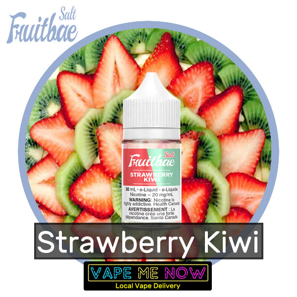 Fruitbae Salt Strawberry Kiwi flavor bottle of juice