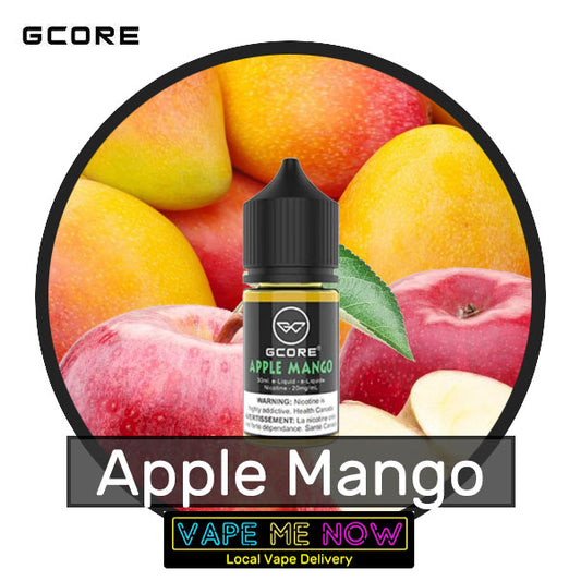 G-Core Salt Apple Mango flavor bottle of juice