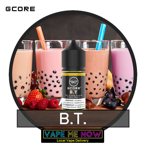 G-Core Salt B.T. flavor bottle of juice