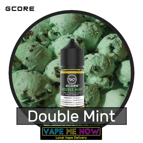 G-Core Salt Double Mint flavor bottle of juice