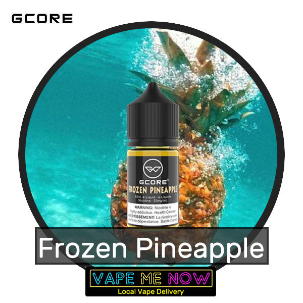 G-Core Salt Frozen Pineapple flavor bottle of juice