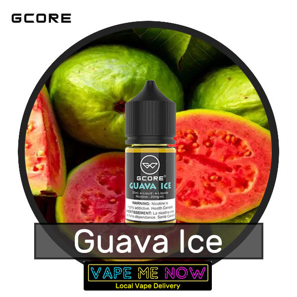 G-Core Salt Guava Ice flavor bottle of juice