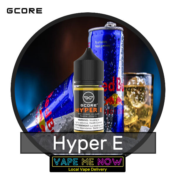 G-Core Salt Hyper E flavor bottle of juice